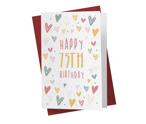 Buy 75th Birthday Card For Him Her 75th Anniversary Card For Dad Mom