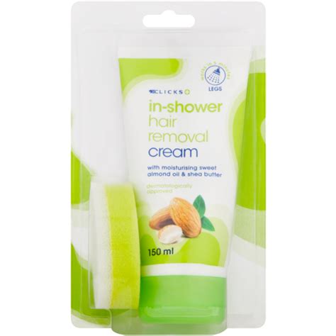 Clicks In Shower Hair Removal Cream 150ml Clicks