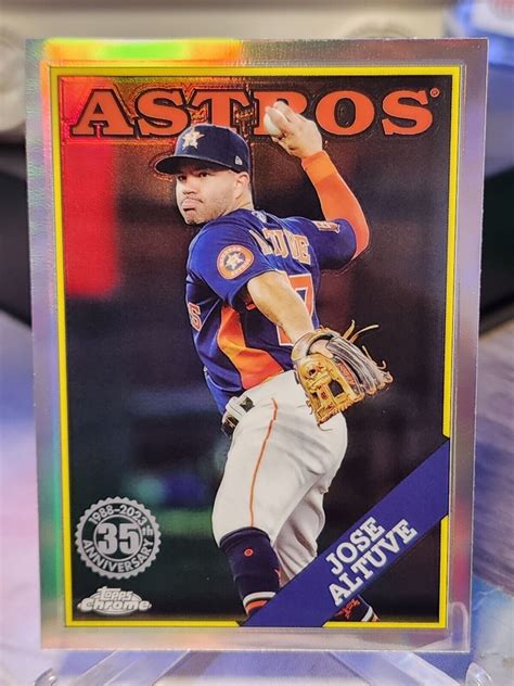 2023 Topps Chrome Update Series Jose Altuve 35th Anniversary Refractor