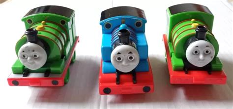 Thomas The Tank Engine And Percy Pull Back Trains From Gullane Mattel