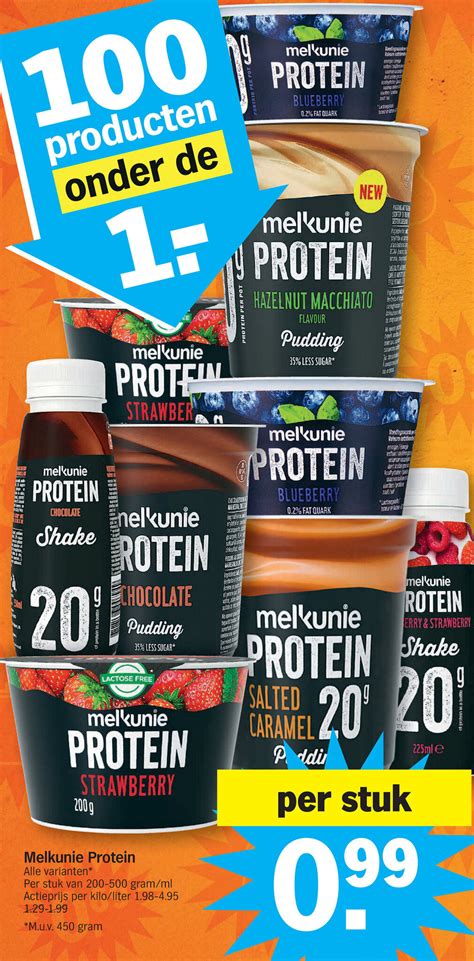 Melkunie Protein Alle Variaten Per Stuk Promotie Bij Albert Heijn