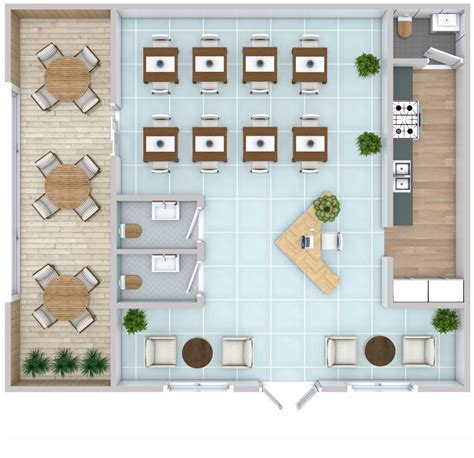 Coffee Shop Floor Plan