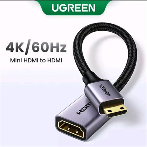 Jual Mini Hdmi Ugreen Kabel Mini Hdmi Male To Hdmi Female Mini Hdmi 4k 20137 Abs Black Kab