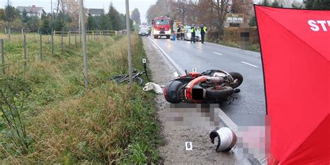 Rypin Tragiczny Wypadek Motorowerzysty Zaczepi Na Drodze Rowerzyst