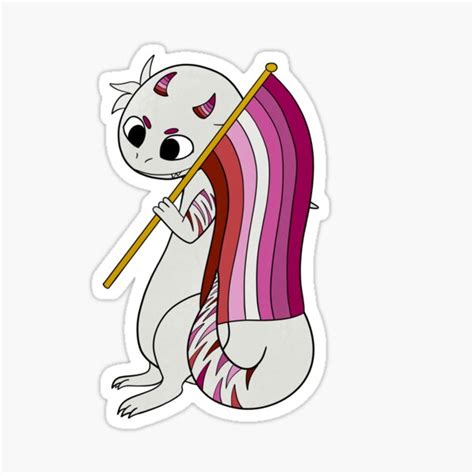 Lesbian Pride Dragon Sticker For Sale By Harleenwalker Redbubble