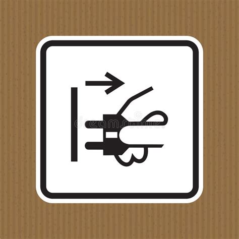 Ppe Icon Disconnect Mains Plug From Electrical Outlet Symbol Sign Isolate On White Background