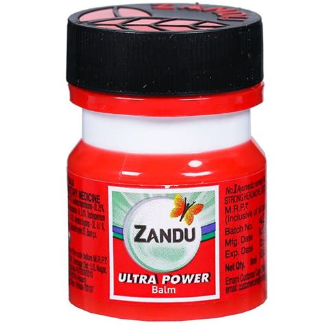 Buy Zandu Ultra Power Balm 8 Ml In Wholesale Price Online B2B