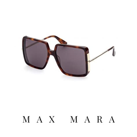 Max Mara Malibu4 Oversized Square Dark Havanagold Optika Jovović