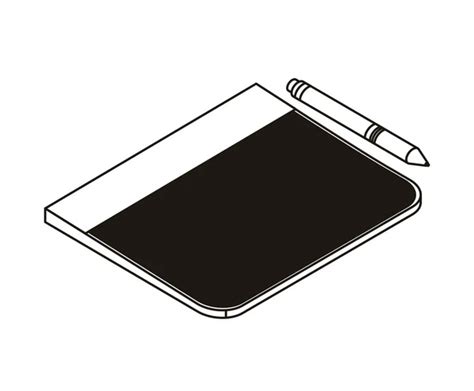 Hand Drawn Tablet Vector Images Depositphotos