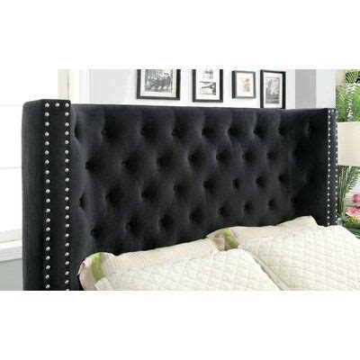 Willa Arlo Interiors Charette Tufted Upholstered Low Profile Standard