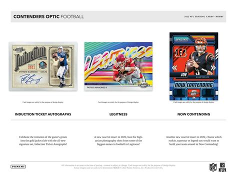 2022 Panini Contenders Optic Football Hobby Box Da Card World