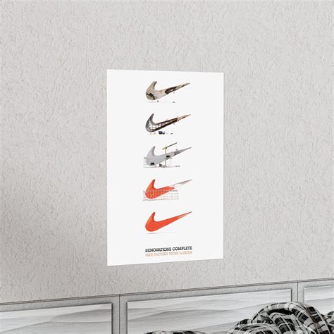 Nike Logo Evolution Print, Wall Decor, Poster, Sneakerhead Art, Office ...