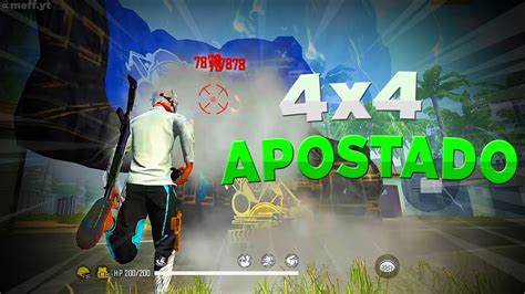 🔥jogando 4x4 Apostado🔥free Fire Ao Vivo🔥live On🔥meff🔥 Youtube