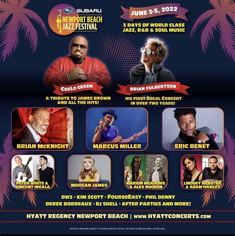 Newport Beach Jazz Festival 2024 Lineup Tickets Belle Cathrin