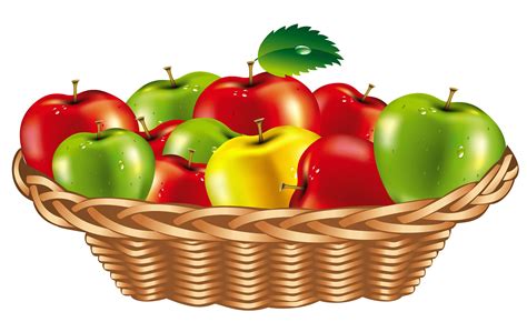 Basket Of Apples Clip Art 3080x1888