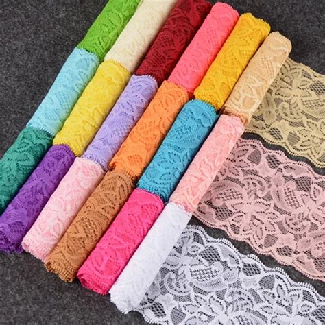 Aliexpress Buy 8cm Width Stretch Lace Trim Ribbon Fabrics Sewing