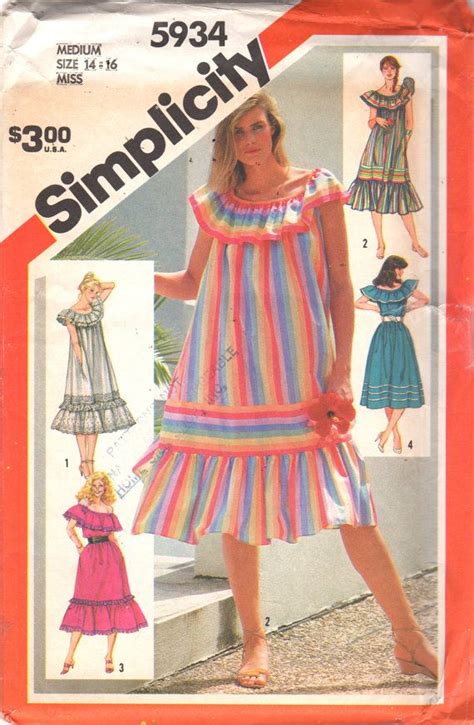 Simplicity S Misses Sundress Tent Dress Pattern Etsy Tent