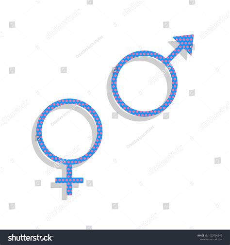 Sex Symbol Sign Vector Neon Blue 스톡 벡터 로열티 프리 Shutterstock