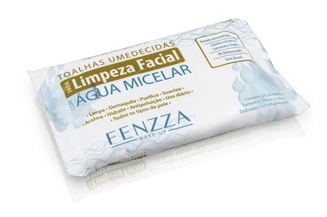 Len O Umedecido De Limpeza Facial C Gua Micelar Loja Fenzza Make Up