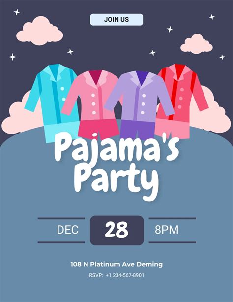 Pajama Party Flyer