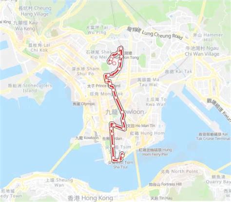 Kowloon Motor Bus Route Line No C Runs From Tai Hang Tung To