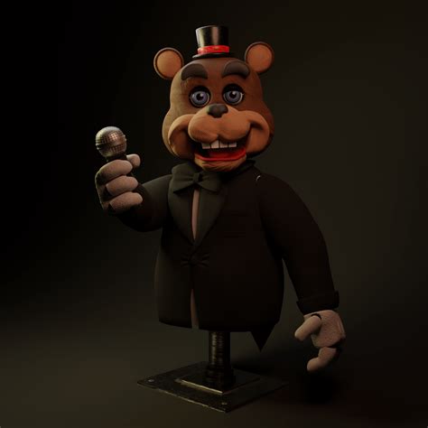 Freddy Fazbear In The Style Of An Old Chuck E Cheese Animatronic R