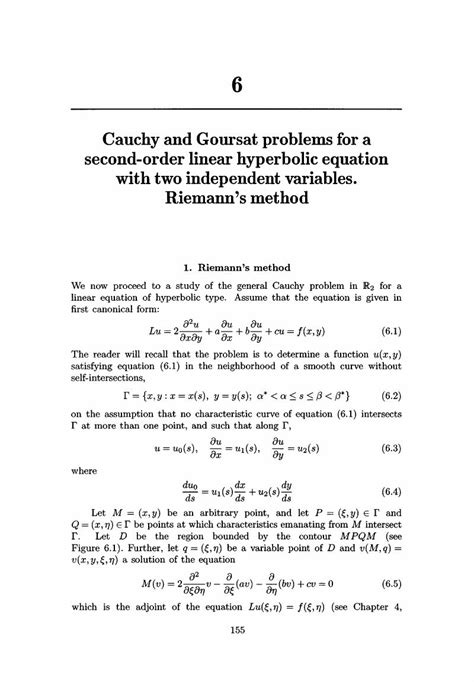 Cauchy And Goursat Problems For A Second Order Linear Hyperbolic