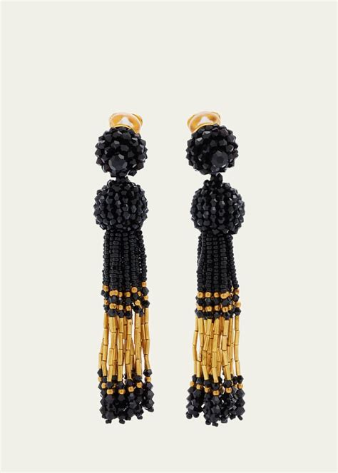 Oscar De La Renta Ombre Tassel Earrings Bergdorf Goodman