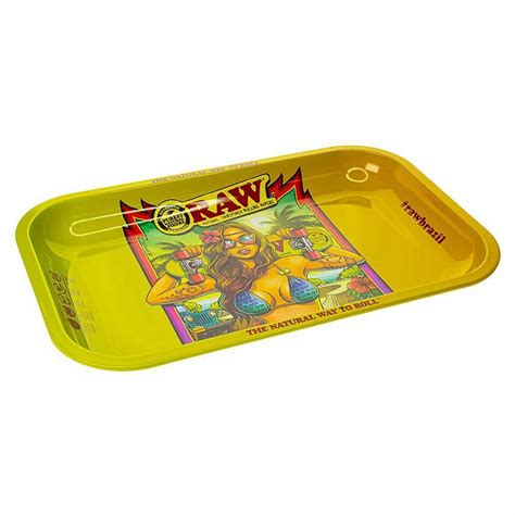 Raw Brazil Rolling Tray Ver 2 • Small Rolling Ace