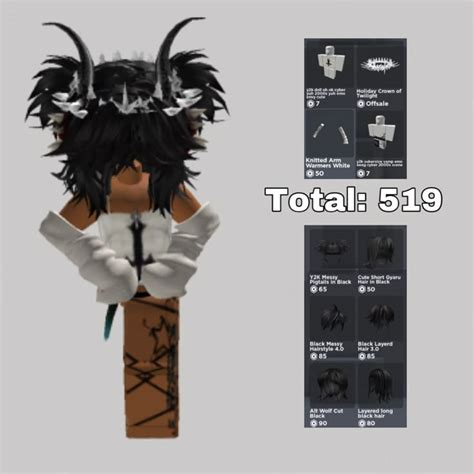 roblox avatar idea cabelo  babyliss fotos animes