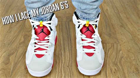 How I Lace My Jordan 6 Viewer Requested Youtube