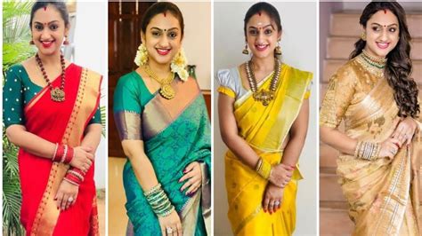 Actress Preetha Hari Saree Collection Preetha Vijayakumar South