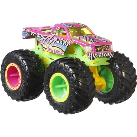 Mattel Hot Wheels Όχημα Monster Trucks Με Αυτοκινητάκι Torque Terror