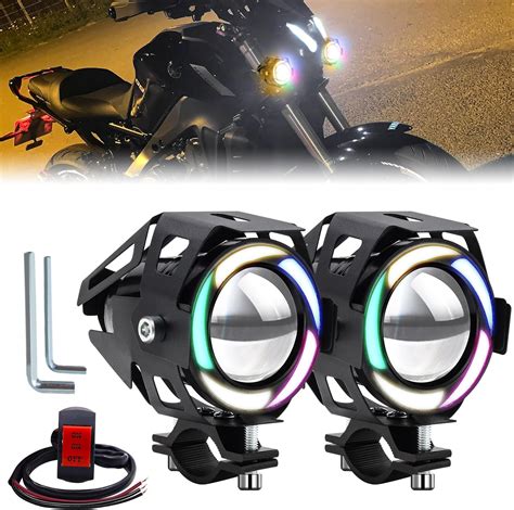 Amazon Ygmylandbb Motorcycle Led Driving Fog Lights Motorcycle