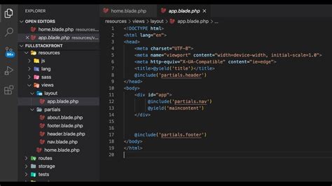 Understanding The Laravel Blade Template Layout And Inheritance