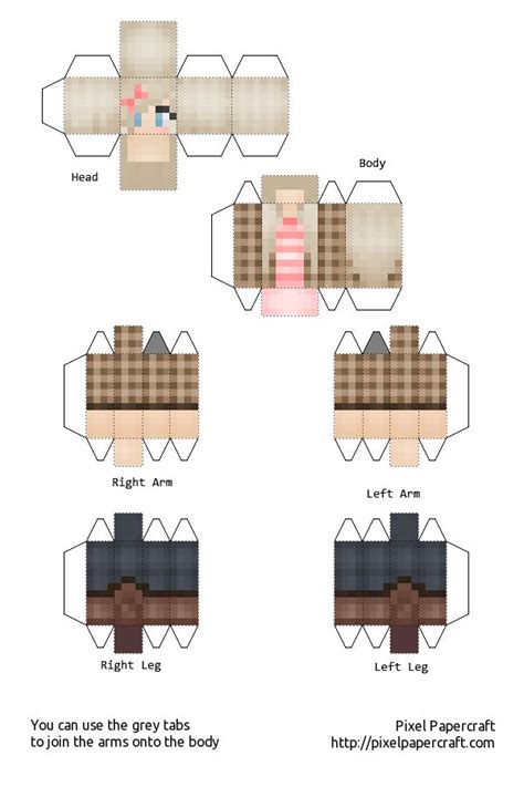 13 Free Minecraft Skin Girls Papercraft Kaydensz