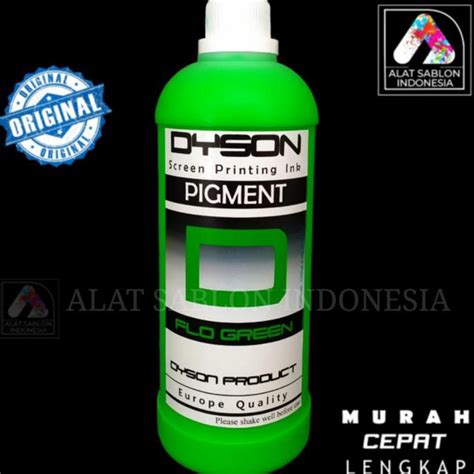 Jual Harga Grosir Biang Warna Sablon Hijau Stabilo Pigmen Flo Green