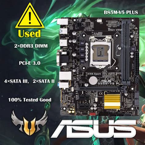 Original For Asus B85M V5 PLUS Desktop Motherboard B85 Socket LGA 1150