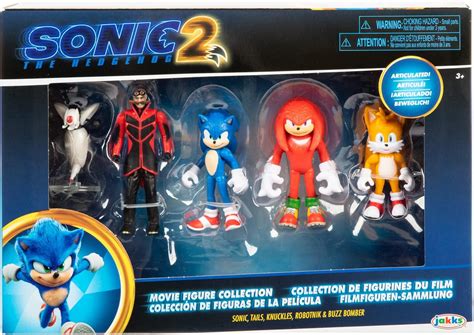 Sonic The Hedgehog conjunto de bonecos de ação do filme Sonic 2