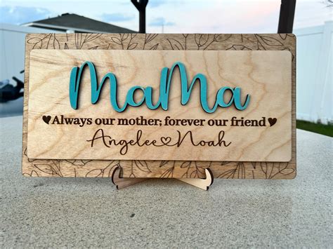 Mothers Day Personalized T Mothers Day Plaque Etsy