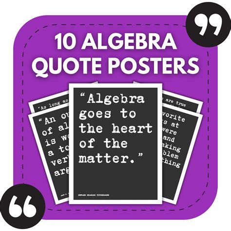 10 Algebra Bulletin Board Posters Math Classroom Decor Pack Made By Teachers