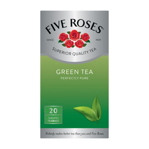 Five Roses Green Tea 20 Pack Green Tea Tea Drinks Shoprite Za