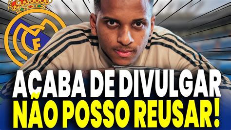 Minha Nossa Rodrygo Pensa Em Sair De Madrid Vai A Paris Noticias