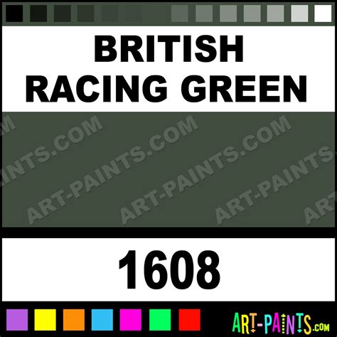 British Racing Green Acrylic Enamel Paints - 1608 - British Racing ...