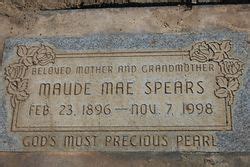 Maude Mae Cox Spears 1896 1998 Monumento Find A Grave