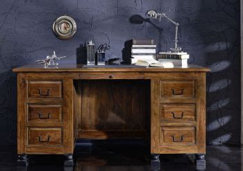 Bureau 150x70 Palissandre laqué Brun NEW BOSTON 206