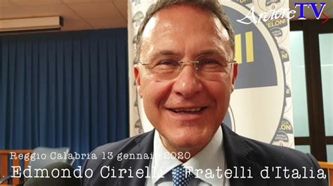 Intervista All Onorevole Edmondo Cirielli Di Fratelli D Italia Reggio