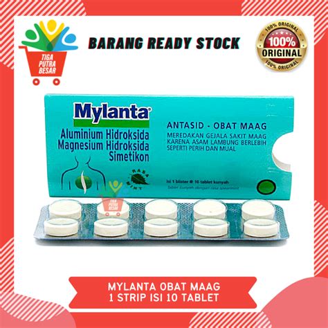 Mylanta Obat Maag Strip Isi Tablet Lazada Indonesia