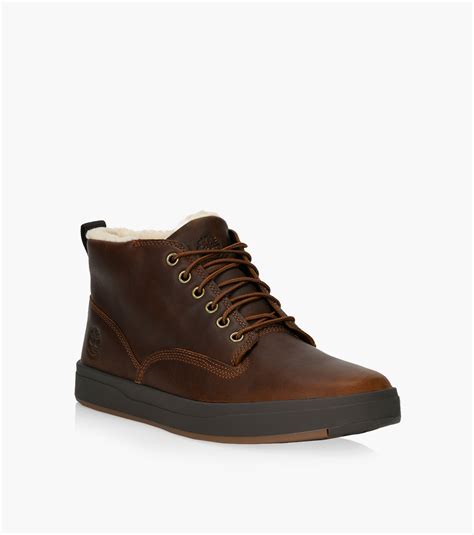 Timberland Davis Square Waterproof Warm Lined Chukka Nubuck Browns Shoes