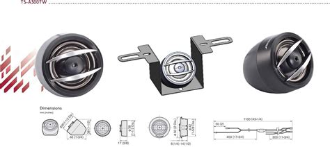 Pioneer TS A300TW 20mm 450 Watt Component Tweeter Wired One Size Buy